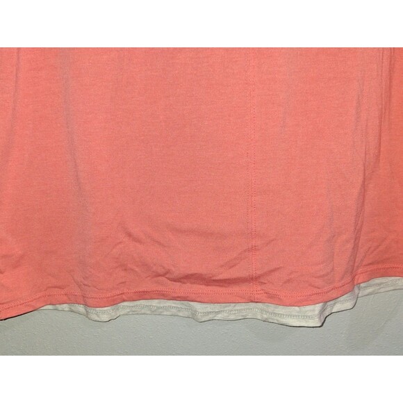 Motherhood Maternity Nursing Orange White Tulip Style Short Sleeve Tshirt Size M - Picture 7 of 10